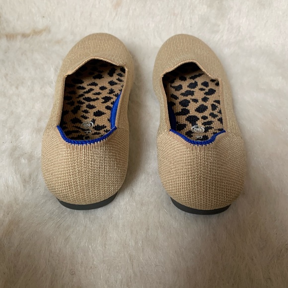 Gold Round Toe Rothys - Picture 4 of 6